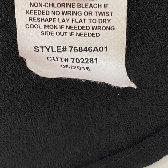 Madison & Berkeley Drape Crossover V-Neck Halter Cami Top Size Large Black - Picture 9 of 9